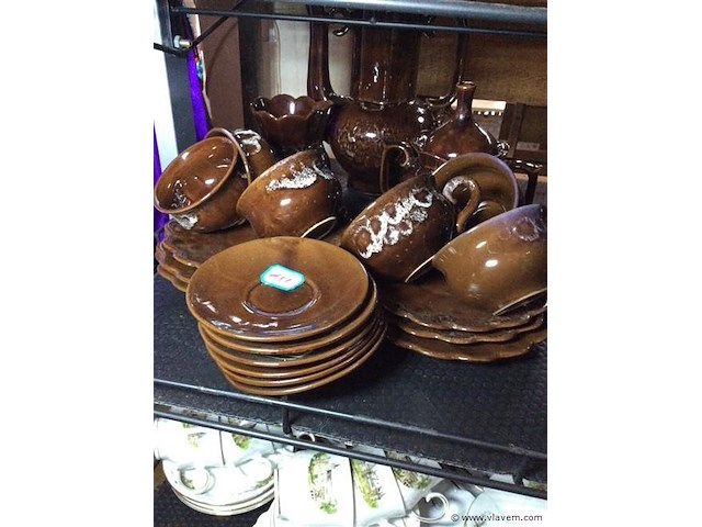 Koffieservies aardewerk - afbeelding 1 van  3