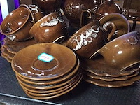 Koffieservies aardewerk - afbeelding 1 van  3