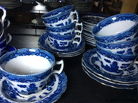 Koffieservies (blauw) - afbeelding 2 van  3