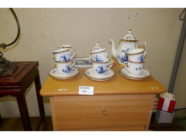 Koffieserviesje ter steege hollands delft - afbeelding 3 van  3