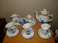 Koffieserviesje ter steege hollands delft - afbeelding 1 van  3