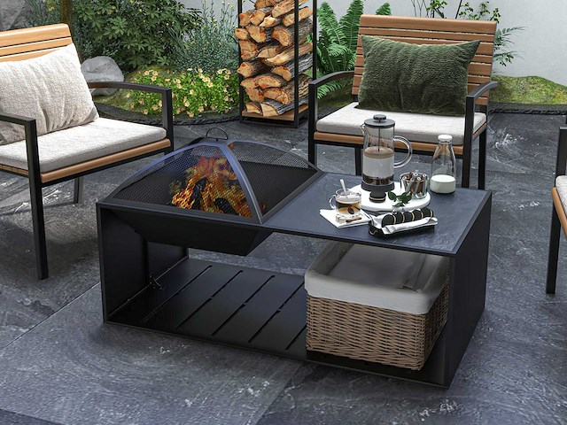 Koffietafel met opbergplank - afbeelding 1 van  5