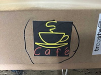 Koffietas logo decoratie neon verlichting (2x) - afbeelding 2 van  2