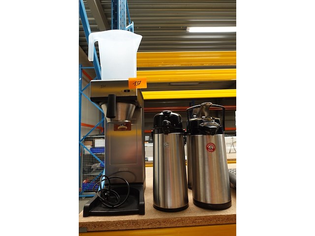 Koffiezetapparaat + 4x thermos pompkan - afbeelding 1 van  7