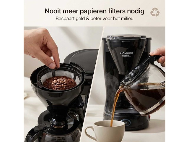 Koffiezetapparaat filterkoffie 1,5l (3x) - afbeelding 5 van  8