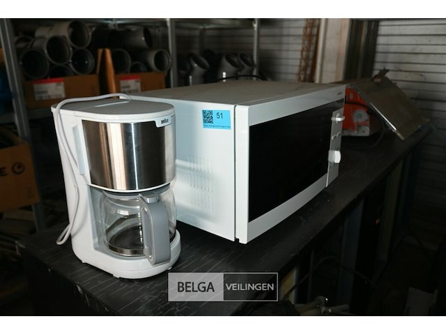 Koffiezetapparaat + microgolfoven - afbeelding 1 van  6