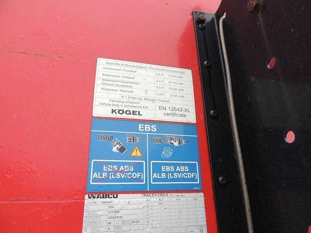 Kögel - 2015 - tautliner coil - oplegger - afbeelding 5 van  21
