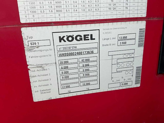 Kögel s24-1 oplegger - afbeelding 6 van  15