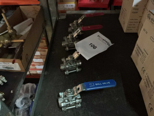 Kogelkraan afsluiters (4x) - afbeelding 1 van  2