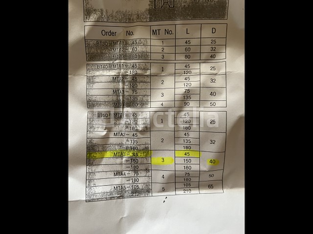 Kojex bt-50 mta3-45 houder - afbeelding 1 van  3