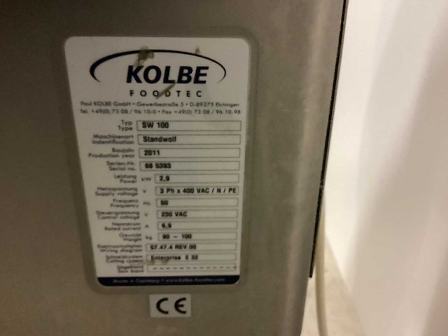 Kolbe sw100 vleeswolf - afbeelding 1 van  3
