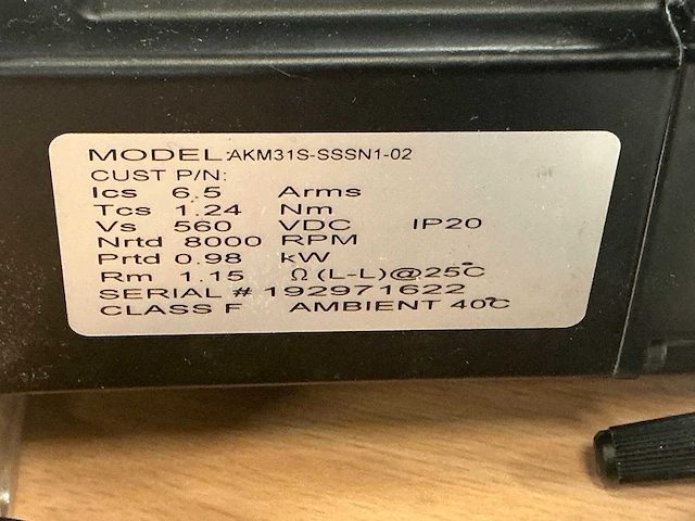 Kollmorgen akm31s-ssn1-02 servomotor - afbeelding 5 van  7
