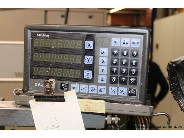 Kolomboor/freesmachine, aciera, f4, met mitutoyo digitale uitlezing, werking niet gekend - afbeelding 3 van  8