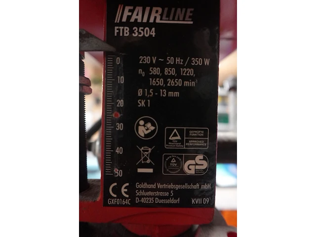 Kolomboormachine fairline + dubbele slijpmolen parkside - afbeelding 5 van  5