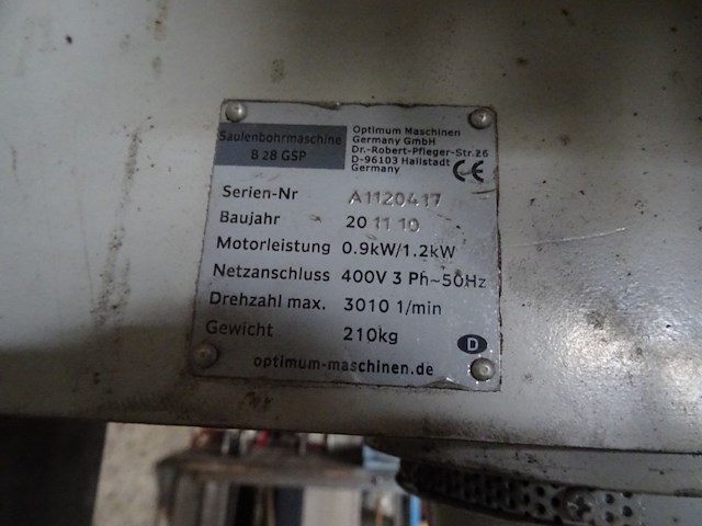 Kolomboormachine optimum - afbeelding 4 van  4