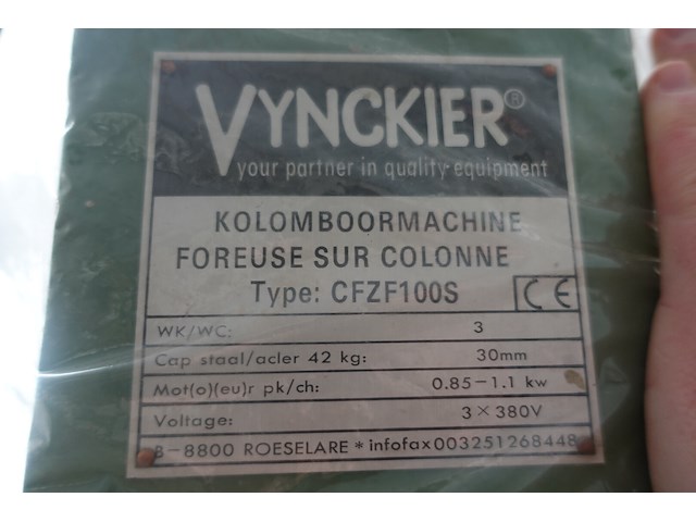Kolomboormachine vynckier - afbeelding 5 van  7