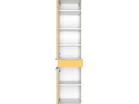 Kolomkast hansen 40cm 2 deuren & 1 lade - geel/wit - afbeelding 6 van  7