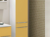Kolomkast hansen 40cm 2 deuren & 1 lade - geel/wit - afbeelding 7 van  7