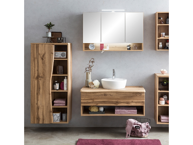 Kolomkast karan 60cm 1 deur - eik - afbeelding 7 van  7