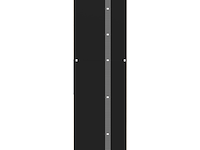 Kolomkast kuba 9 legplanken, 2 draaideuren-lichte eik/zwart - afbeelding 6 van  7