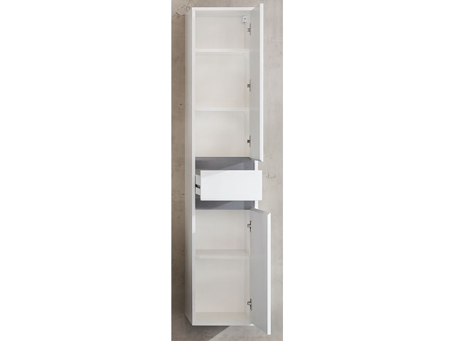 Kolomkast sol | 35 x 31 x 172 cm | wit melaminegecoat - afbeelding 3 van  3