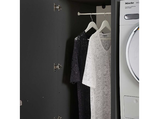Kolomkast voor wasmachinekasten laundreezy | 50 x 68 x 162 cm | antraciet - afbeelding 6 van  7