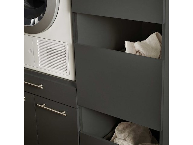 Kolomkast voor wasmachinekasten laundreezy | 50 x 68 x 162 cm | antraciet - afbeelding 7 van  7