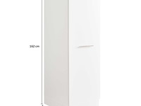 Kolomkast voor wasmachinekasten laundreezy | 50 x 68 x 162 cm | wit - afbeelding 5 van  7