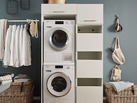 Kolomkast voor wasmachinekasten laundreezy | 50 x 68 x 162 cm | wit - afbeelding 1 van  7