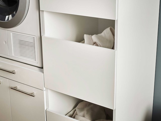 Kolomkast voor wasmachinekasten laundreezy | 50 x 68 x 162 cm | wit - afbeelding 2 van  7