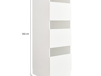 Kolomkast voor wasmachinekasten laundreezy | 50 x 68 x 162 cm | wit - afbeelding 5 van  7