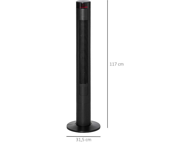Kolomventilator, voetstukventilator met 3 ventilatorsnelheden - afbeelding 6 van  8