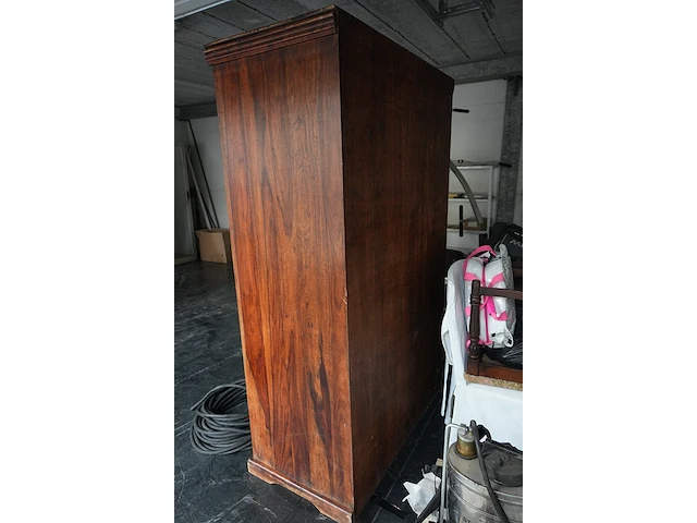 Koloniale meubelset massief hout: dressoir, kast en tv-meubel - afbeelding 5 van  8