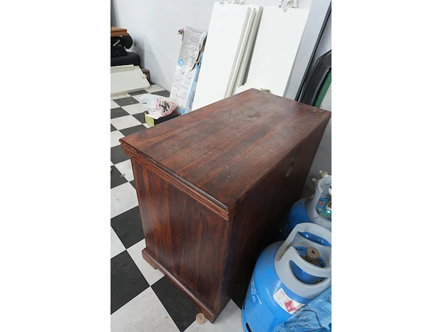 Koloniale meubelset massief hout: dressoir, kast en tv-meubel - afbeelding 8 van  8