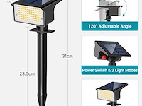 Kolpop 10 stuks / 77 led buitenlampen op zonne-energie - afbeelding 2 van  5