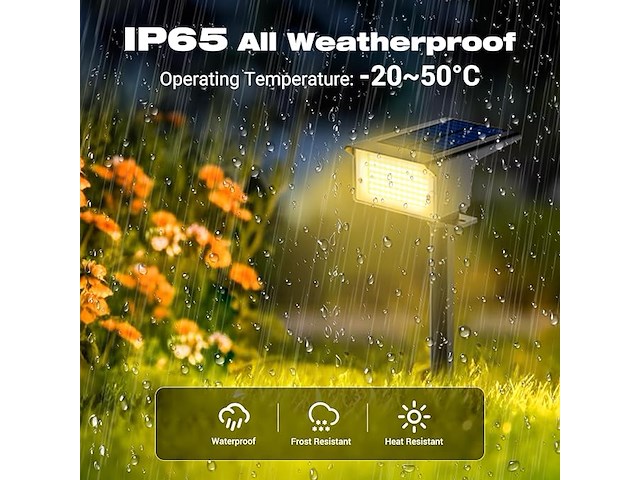 Kolpop 10 stuks / 77 led buitenlampen op zonne-energie - afbeelding 3 van  5