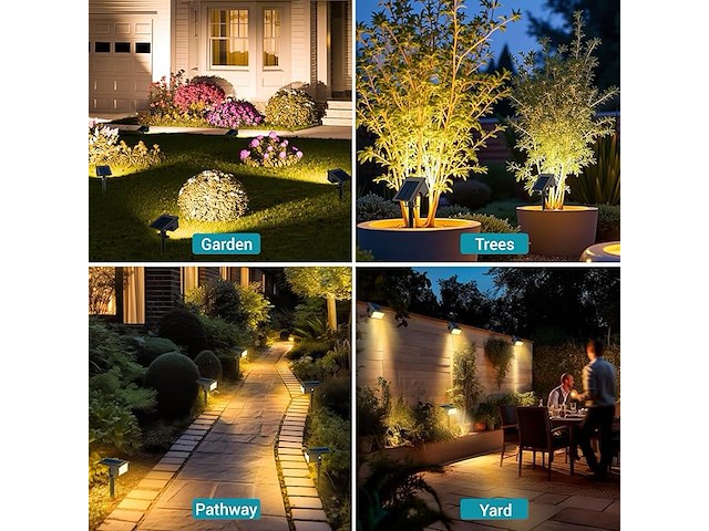 Kolpop 10 stuks / 77 led buitenlampen op zonne-energie - afbeelding 5 van  5