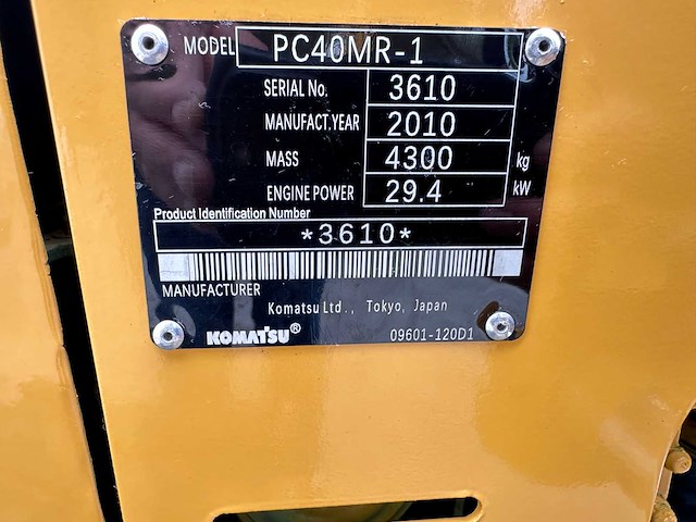 Komatsu - 2010 - pc40mr-1 - midigraafmachine - afbeelding 37 van  42