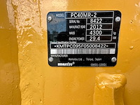 Komatsu - 2012 - pc40 mr-2 - midigraafmachine - afbeelding 33 van  39