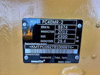 Komatsu - 2012 - pc40mr-2 - minigraafmachine - afbeelding 33 van  39