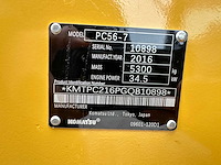 Komatsu - 2016 - pc56-7 - midigraafmachine - afbeelding 22 van  35