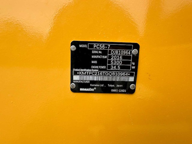 Komatsu - 2016 - pc56-7 - midigraafmachine - afbeelding 9 van  9