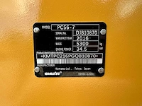 Komatsu - 2017 - pc56-7 - midigraafmachine - afbeelding 35 van  40