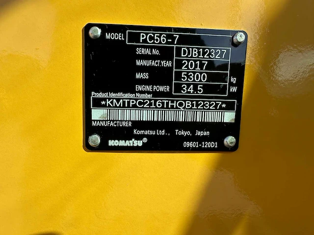 Komatsu - 2017 - pc56-7 - midigraafmachine - afbeelding 33 van  39