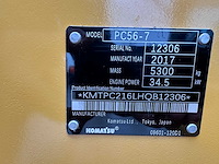 Komatsu - 2017 - pc56-7 - midigraafmachine - afbeelding 30 van  36