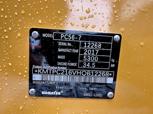 Komatsu - 2017 - pc56-7 - midigraafmachine - afbeelding 33 van  39
