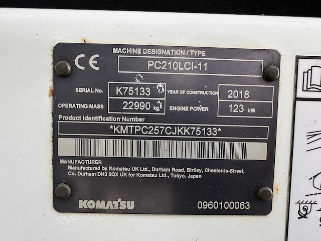 Komatsu - 2018 - pc210lci-11 - rupsgraafmachine - afbeelding 48 van  71