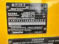 Komatsu - 2022 - pc58-8 - midigraafmachine - afbeelding 35 van  40