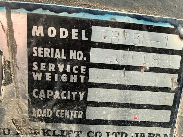 Komatsu electric fb 15-m-1 vorkheftruck - afbeelding 2 van  4