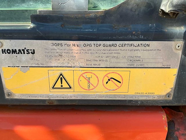Komatsu pc80mr-3 banden graafmachine - afbeelding 8 van  29
